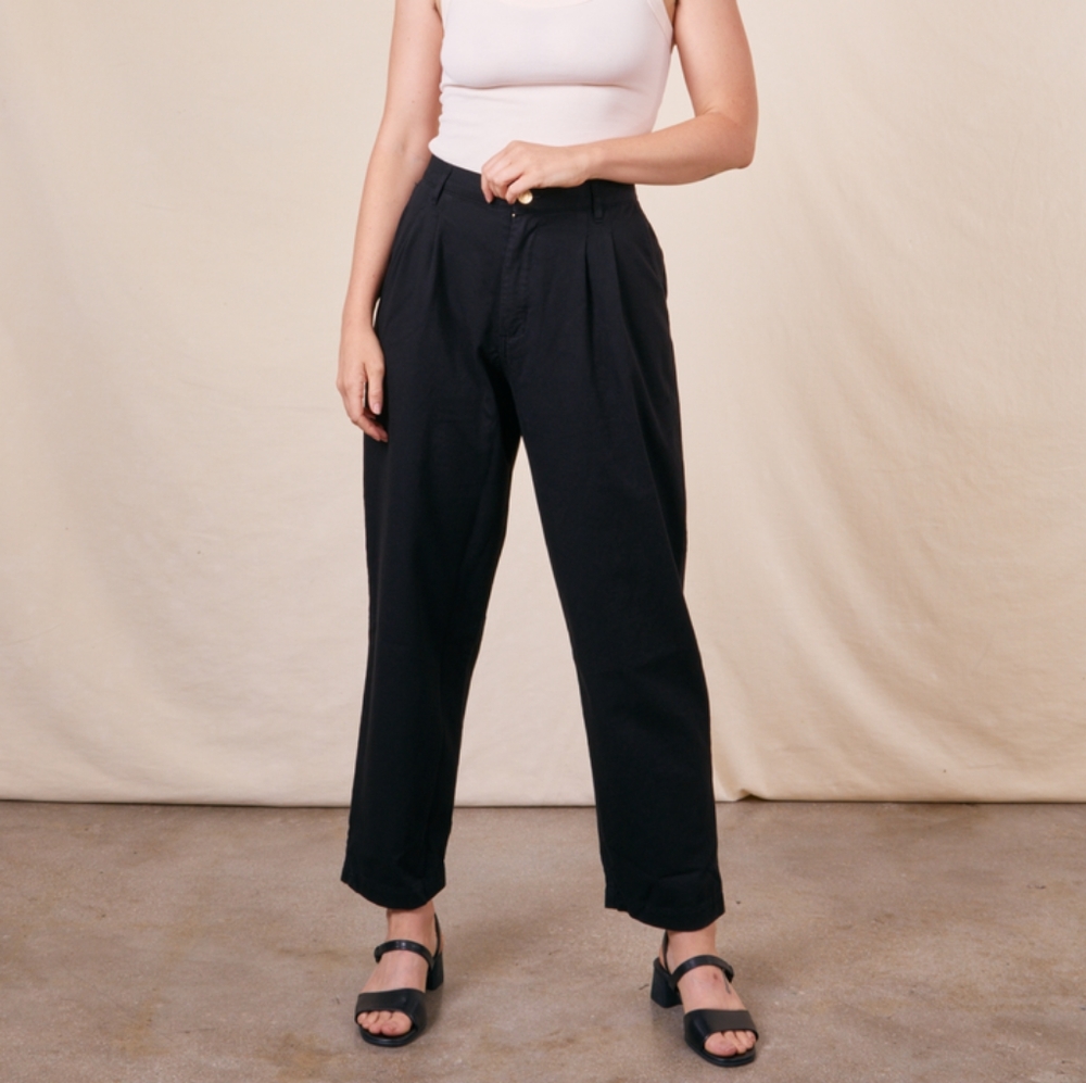 Big bud press basic black trousers